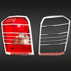 Dodge Caliber 2006-2015 Chrome Tail Light Bezel With LED