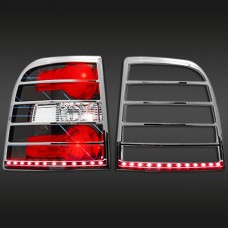 Ford Explorer 2007-2010 Chrome Tail Light Bezel With LED